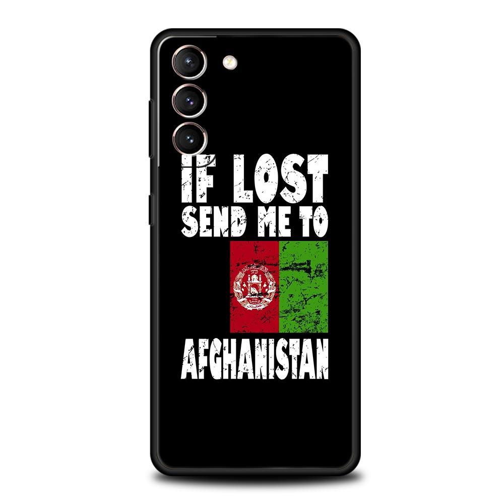 Afghan Afghanistan Flag Phone Case For Samsung Galaxy S23 Ultra S22 S21 S20 FE 5G S10 S10E S9 S8 Plus Note 10 20 Cover Bumper