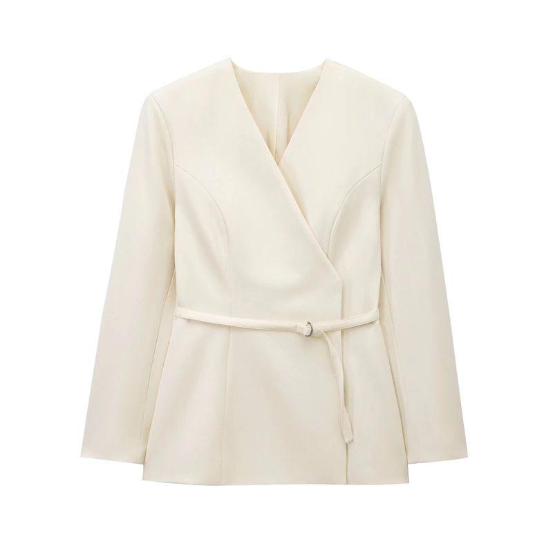 Kaslead New Arrival Women's Clothing Fashion Style Fashion All-Match with Belt Stomach Blanket Style Casual Suit 1270608