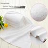 White Pure Cotton Hotel Towel: Soft, Absorbent, Durable, Embroidery-Friendly for Spa & Salon Use
