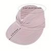 2023 Women Sun Visor Empty Top Hat Wide Brim Summer UV Protection Beach Sport Cap Easy To Carry Travel Caps Fashion Beach Summer