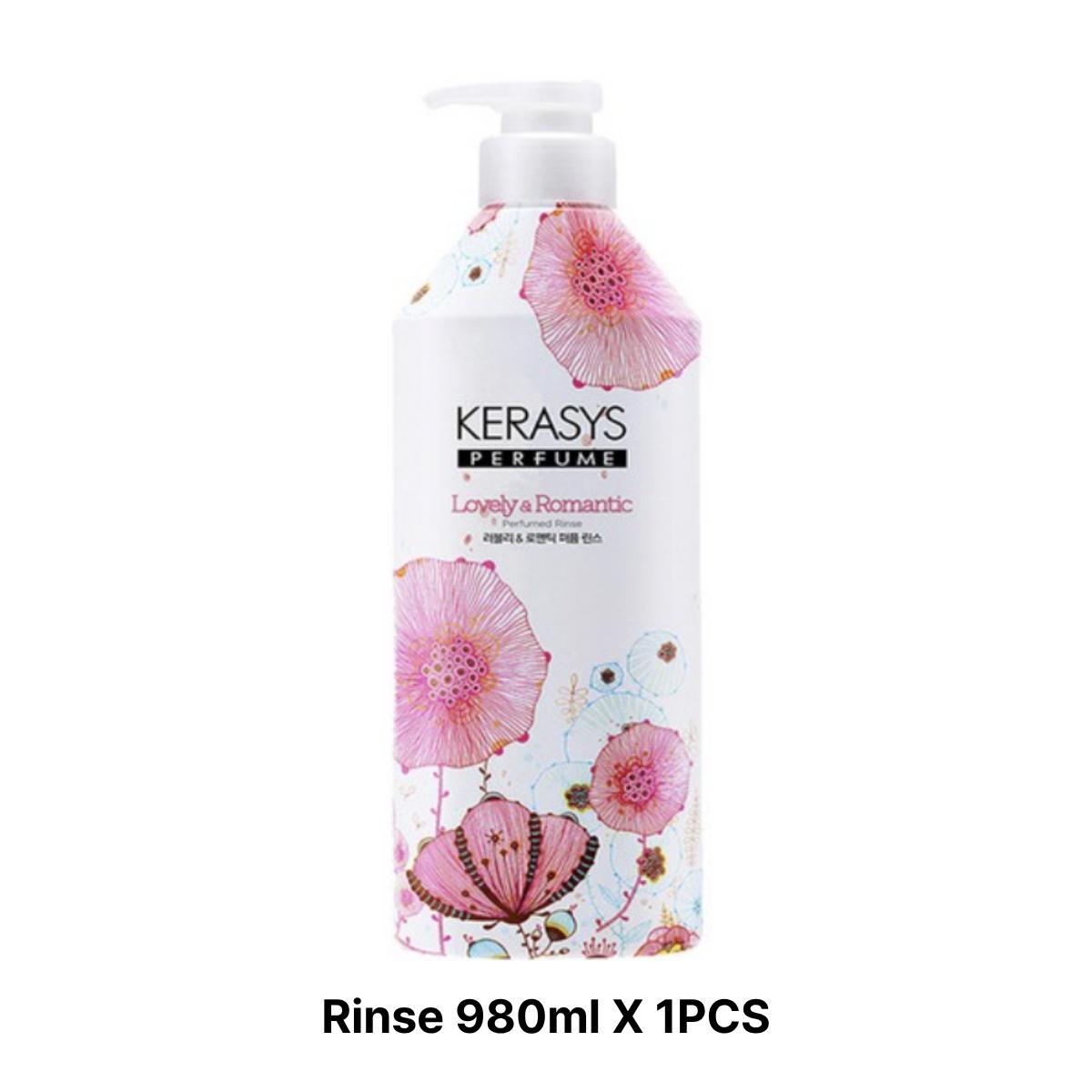 [KERASYS] Lovely & Romantic Perfume Shampoo / Conditioner 980ml Rinse 980ml X 1PCS