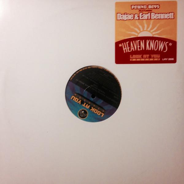 

12-дюймовая пластинка POUND BOYS, DAJA & EARL BENNETT - Heaven Knows LAY006 Посмотри на тебя Запись 1998 США Танцевальная и Электронная Б/У