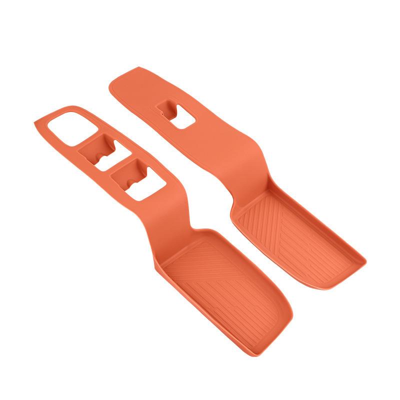For Li  Lixiang L9 L8 L7 L6   2024 Car Interior Door Handle Storage Box 4pcs Silicone ide Door Handle Storage Mat