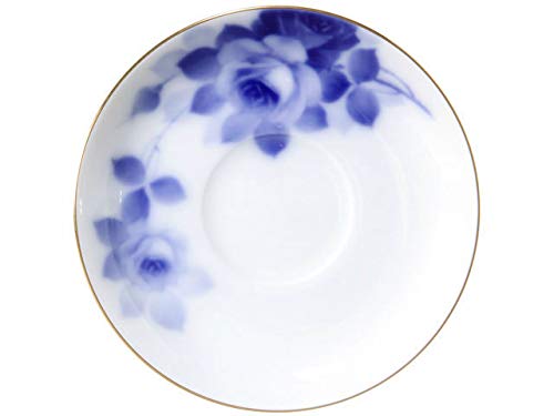 [Okura Touen Washi Paper Wrapping] Blue Rose Cup & Saucer 8011/6C