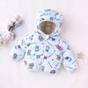 2025 Autumn/Winter Cartoon Style Kids' Down Cotton Jacket - Unisex Lightweight Baby Outerwear