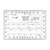 Topographic Flexible Map Scale Military Protractor Outer Edges 0-6400 Miles Bottom Line Read 1:5000 1:25000 for Outdoor