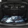 1pc Anti-Slip Fashion Trunk Mat with White Tiger Pattern Design, Durable Material