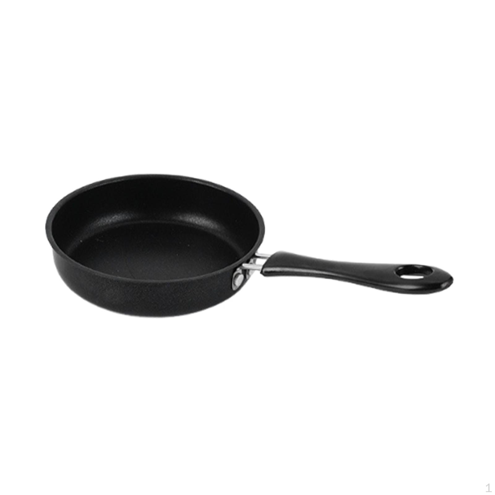 

Mini Frying Pan Egg Nonstick Iron 5 inch Versatile with Handle Cooking Tool Cookware for Home