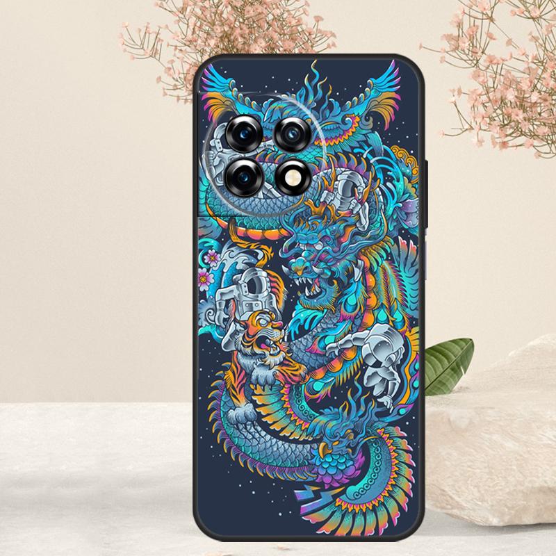 Fashion Chinese Dragon Case For OnePlus 15R 13R 13T 15 13 12 12R 11 10T 8 9 10 Pro Nord 5 CE 4 3 Lite N20 N30 Cover