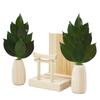 Mini S Sakaki Round Stand with Torii Gate, Shinto Shrine Set, Handcrafted by Artisans, Includes Torii Gate, Ofuda Holder, Shinto Shrine, Sakaki,