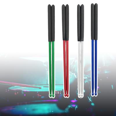 1 Pair Aluminum Alloy Drum Sticks Nonslip Grip Durable Drumstick Nonslip Lightweight Drumsticks for Comfortable Playing