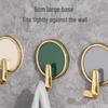 Elegant No-Drill Adhesive Door Hook for Coats & Hats
