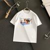 2025 Frühling und Sommer Magila Stil Katze Buchstaben Druck Kurzarm T-Shirt Herren und Damen gleich Nische trendiges Oberteil