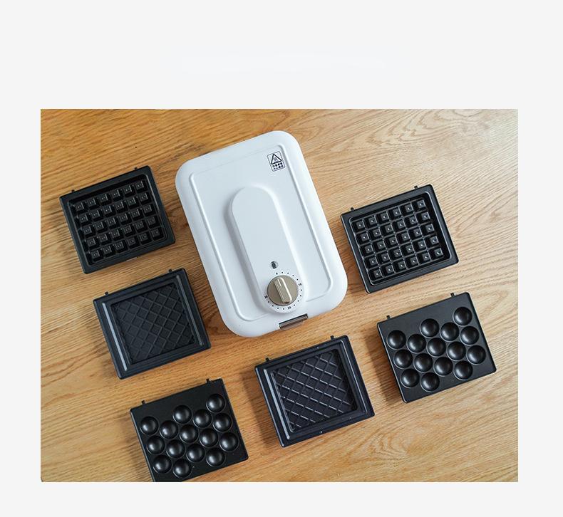 Mașină de mic dejun 220V Oală de coacere a pâinei Mașină multifuncțională antiaderență pentru sandvișuri Pâine de pâine Mașină pentru vafele