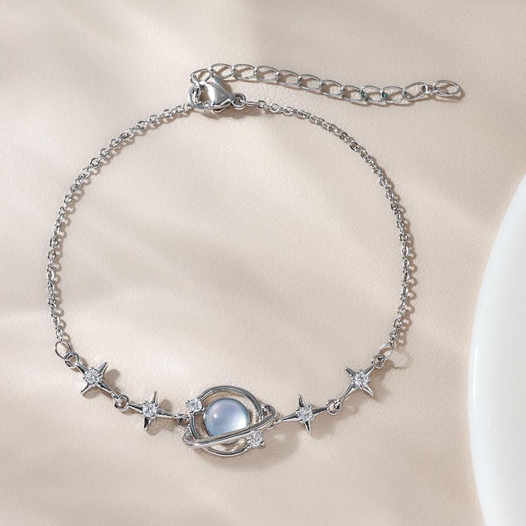 Women's Simple Fashion Planet Ring Bracelet - Versatile, Niche Design for Friend or Sister Gift