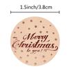 Rose Gold Christmas & New Year Gift Sealing Stickers - Decorative Adhesive Labels