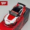 MINIGT 1:64 Toyota LBWORKS Toyota GR Supra Red/White Alloy Car Model 1103