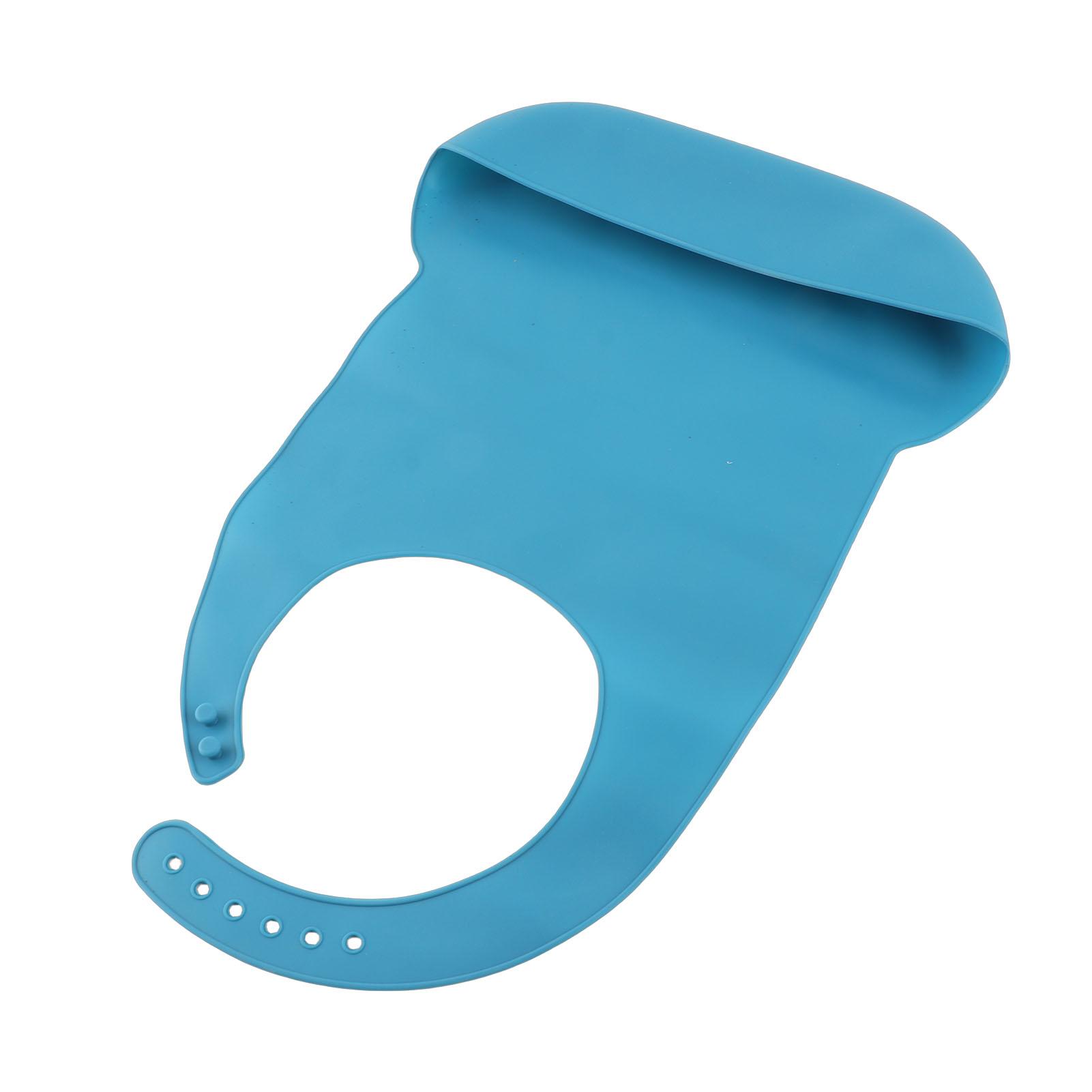 Adult Elderly Bib Waterproof Silicone Clothing Protector ting Bib with Crumb Catcher