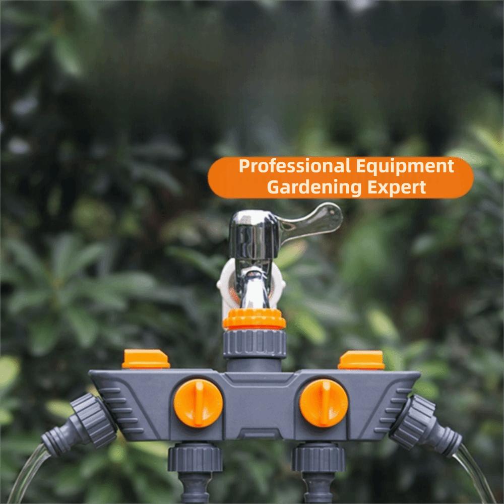 Four Independent Switches Hose Diverter Faucet Hose Connector One In Four Out  Outdoor Watering