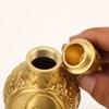 Brass Feng Shui Gourd Wu Lou Pixiu Figurine Lucky Wealth Home Office Table Decoration Ornament