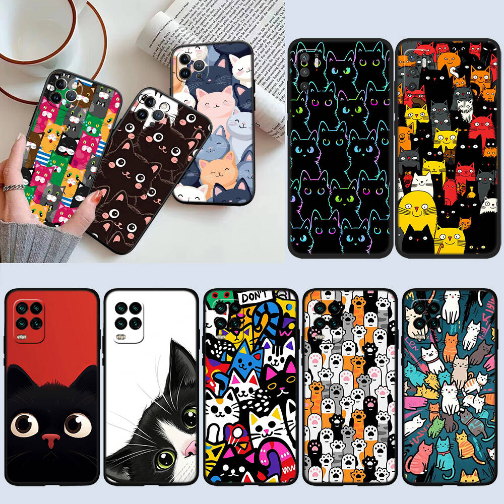 Cat Kitten Meow Case for Samsung Note 20 10 S25 Plus Ultra Lite FE M20 M21 M30 M31 M51 A11 A26 A51 A52 A53 A56 A70 A71 A72 A73