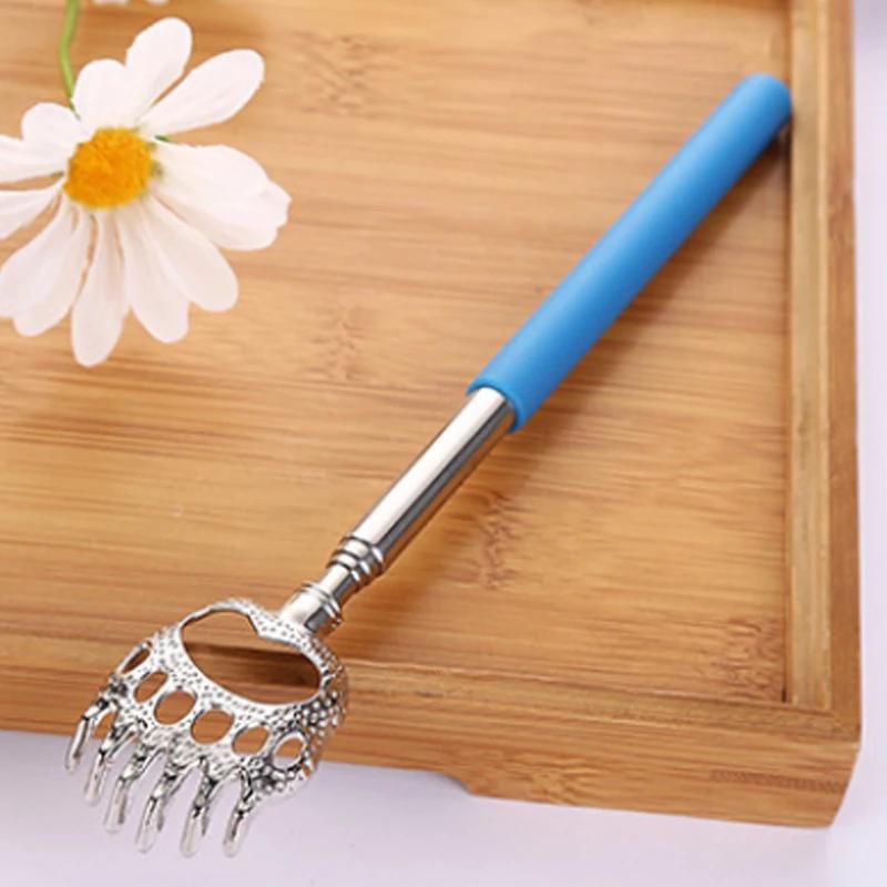 Stainless Steel Retractable Back Scratcher Telescopic Massager Long Handle Body Scratching Massage Extendable Telescoping Itch