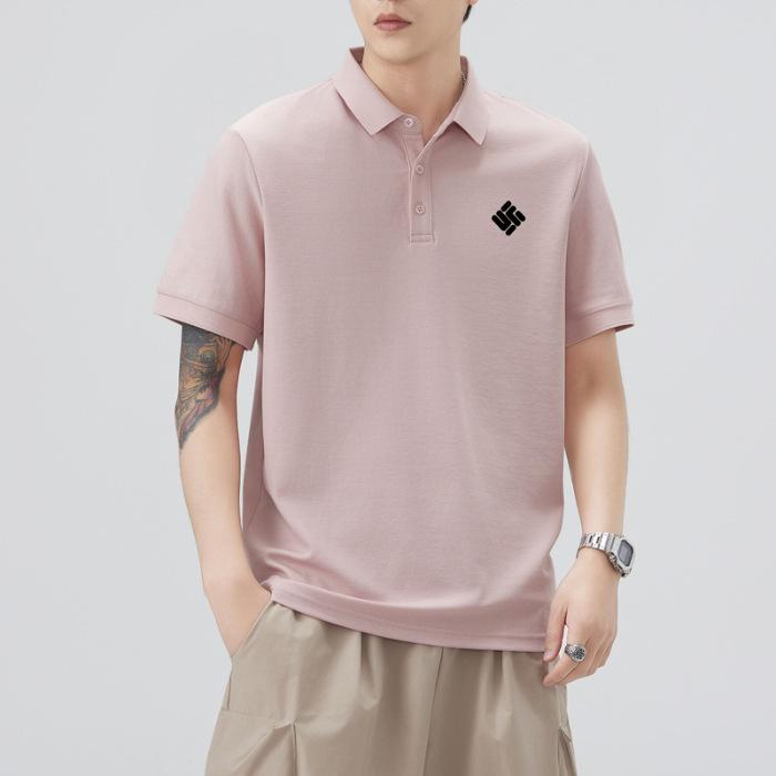 Summer Thin Three-dimensional Silicone Printed Short-sleeved POLO Shirt Men's T-shirt Top