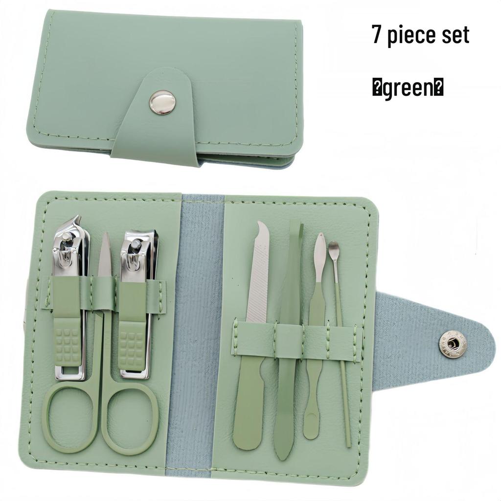 7-Piece Stainless Steel Nail Clippers and Manicure Set