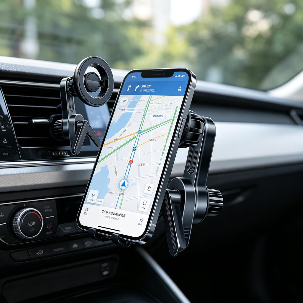 Universal Magnetic Phone Holder for Car Display Screen 360 Degree Rotation Strong Magnet Car Mount for iPhone 15