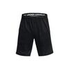 Under Armour Heatwave Hoops Solid Color Elastic Waist Basketball Shorts Men Shorts Black 1378596-001