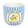La Dolce Vita Contrast Striped Plant Pot