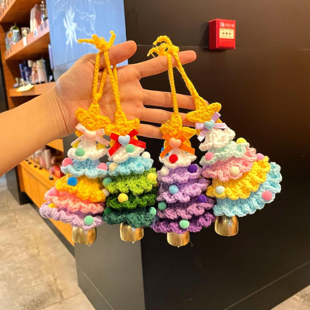 International Yarn Crochet Mini Christmas Tree Car Ornament Gift