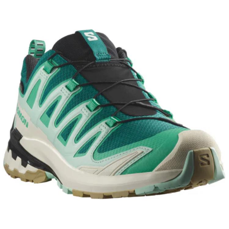 SALOMON XA Pro 3D V9 GTX Comfortable Versatile Cushioning Non-Slip Waterproof Low-Top Running Shoes Women Running Shoes Green L47583700