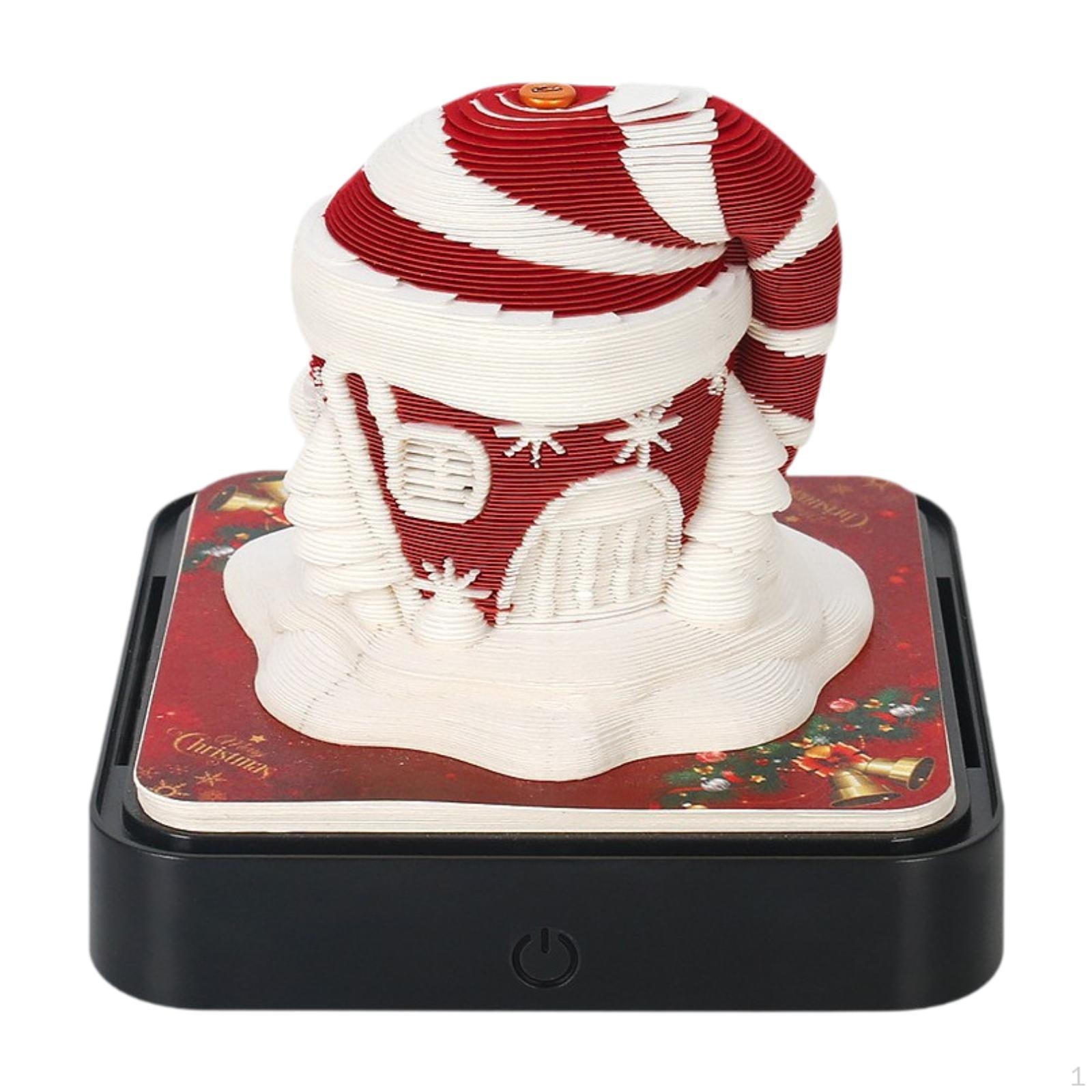

Настільний календар 3D Art Memo Різдвяна прикраса Paper Carving Note для вітальні red Christmas house