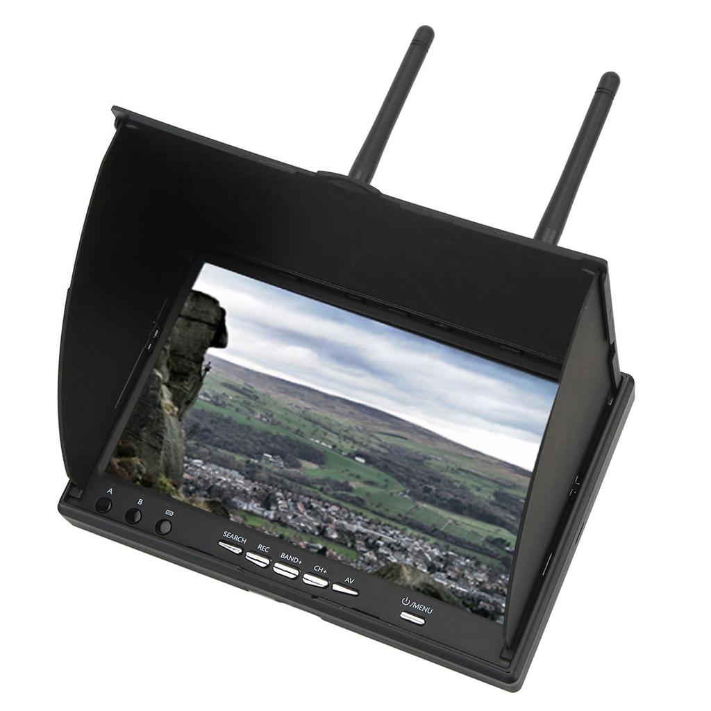 Pro FPV přijímačový monitor 5,8 GHz 40CH 7 palcová video obrazovka pro FPV Multicopte LCD5802D 100?240V USA