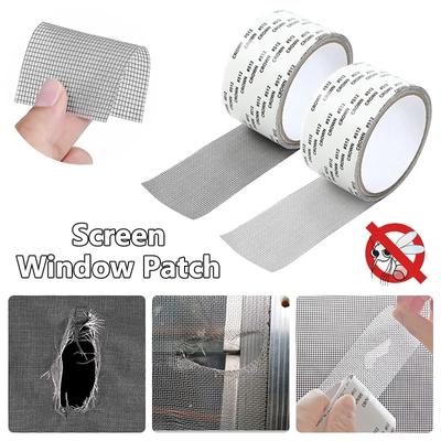 Strong Self Adhesive Window Screen Repair Tape Window Net Screen Repair Patch Covering Up Holes Tears Anti-Insect Mosquito Mesh