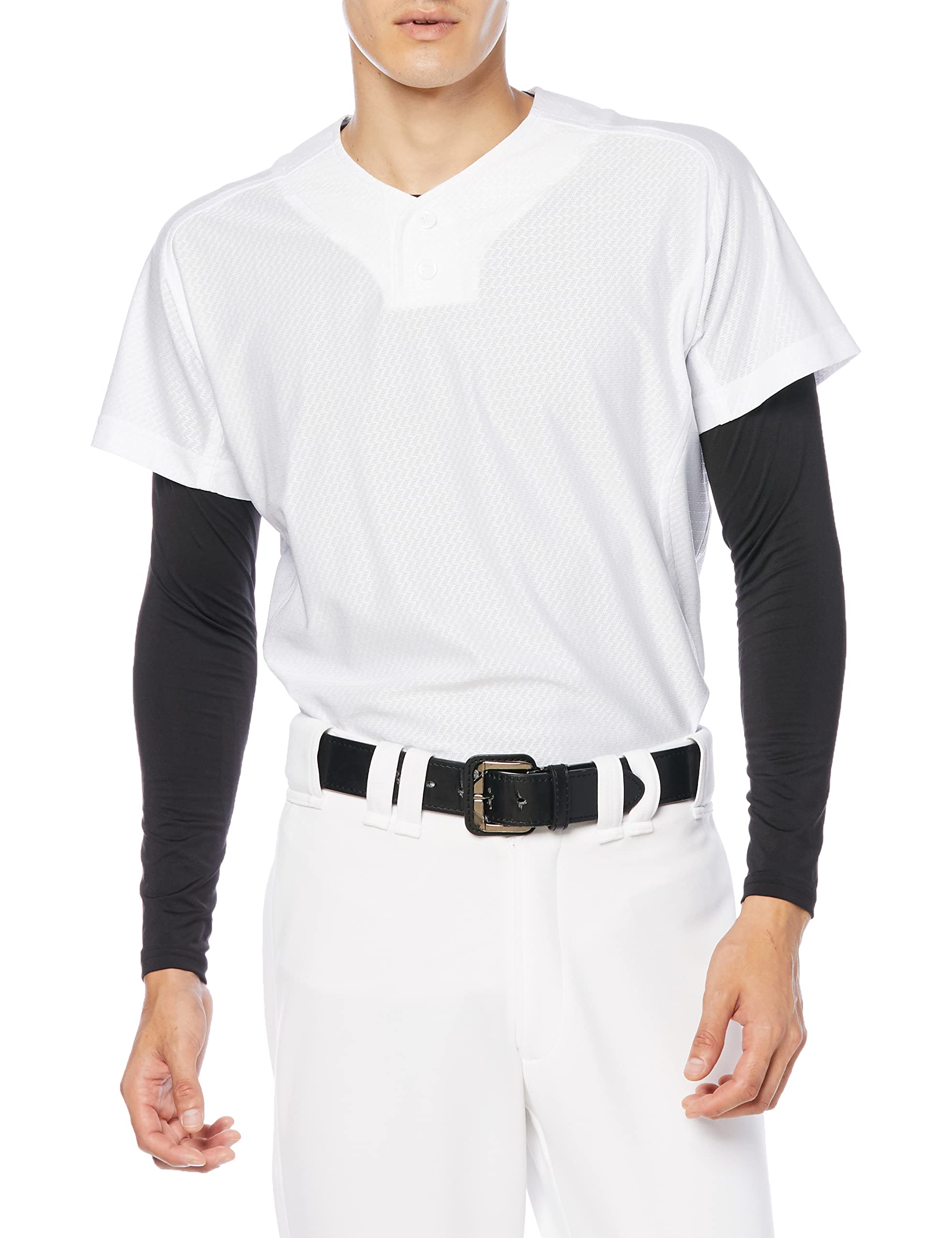 

ZETT Baseball Uniform Shirt Pro Status BU515PS Size L (Pullover) White,