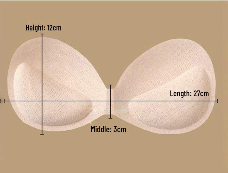 

Корейские латексные накладки на грудь толщиной 6 см, бюстье для увеличения маленькой груди, против обвисания и для добавления объема One Size