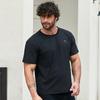 Dibinze Men's Plus Size Ice Silk Short Sleeve T-Shirt