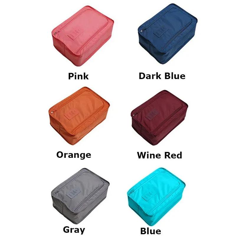 1Pc Waterproof Shoes Storage Bag Travel Clothing Organizer Convenient Zip Lock Sorting Pouch Foldable Underwear Socks Packing