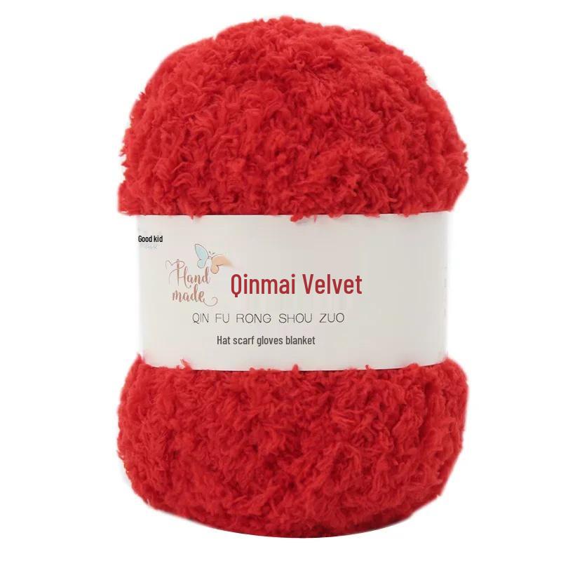 Soft Velvet Coral Fleece Knitting Yarn for Baby Scarves