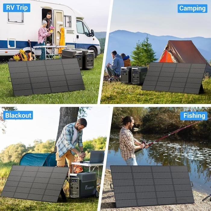 FOSSiBOT SP400PRO 400W Bifacial Portable Solar Panel - 2-year Warranty - Aluminum Frame - 9 Kg - IP67