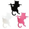 Practical Gifts for Avid Readers 3PCS Cartoon Cat Bookmark, Durable PET Cute Page Marker, Decorative Table Ornaments Home 3D Printing Lightweight