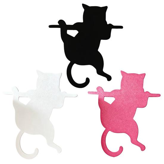 Practical Gifts for Avid Readers 3PCS Cartoon Cat Bookmark, Durable PET Cute Page Marker, Decorative Table Ornaments Home 3D Printing Lightweight