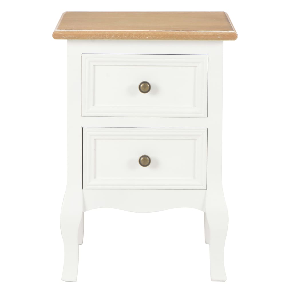 Nightstands 2 pcs White 35 x 30 x 49 cm MDF