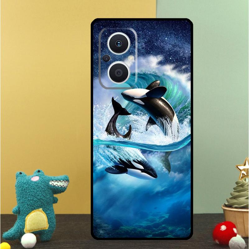 Killer Whale Case For OPPO Reno 15 Pro 15F 10 11 12 13 13F 14 14F 8 7 Lite 8T OPPO Find X9 X8 X6 Pro Cover