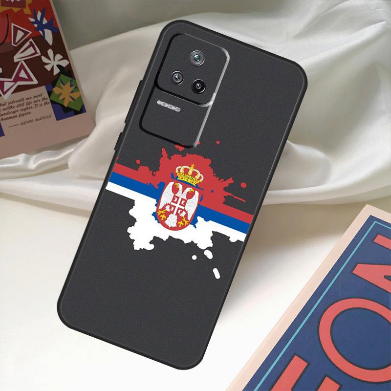 Flag of Serbia Serbian Case For POCO X6 Pro M6 X5 X3 M5s F3 F5 Xiaomi 14 Ultra 13 12 Lite 11T 12T 13T Pro Coque