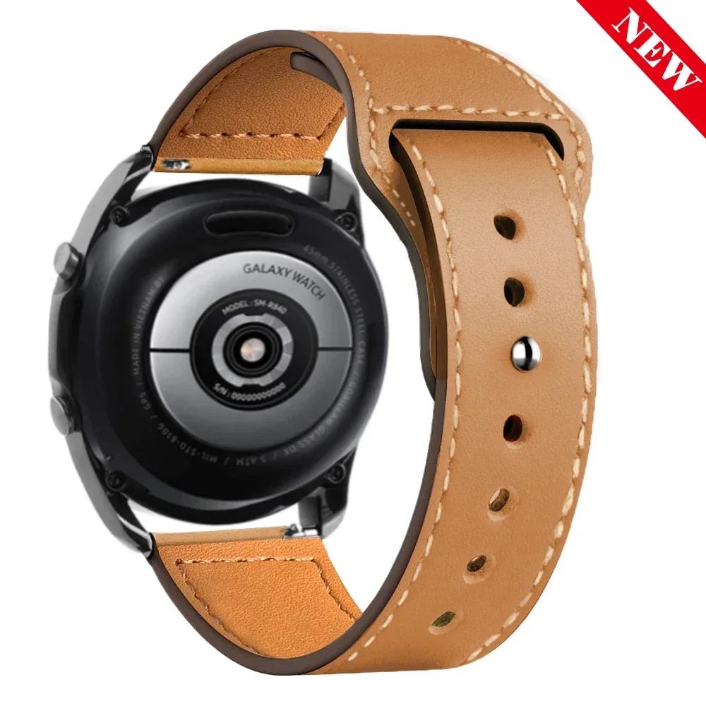 Lederarmband Für Samsung Galaxy Watch 7/6/5/pro/4/Classic/Active 2 20mm 22mm Armband Amazfit GTS/GTR 4/3/2 mini bip-lite Band