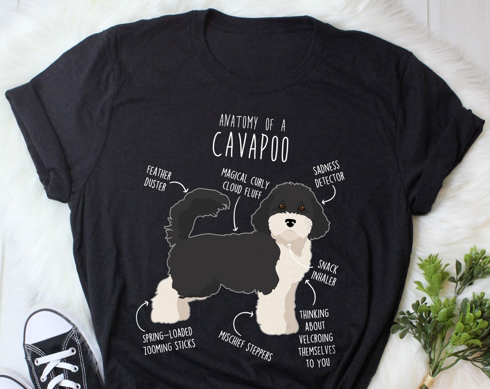 Parti Cavapoo Shirt, , , Funny Cavapoo Dog Lover Gift, Cute Cavoodle T-shirt, Doodle Poodle Mix Cross Tshirt Pet Tee Cavapoo Mom Dad 100