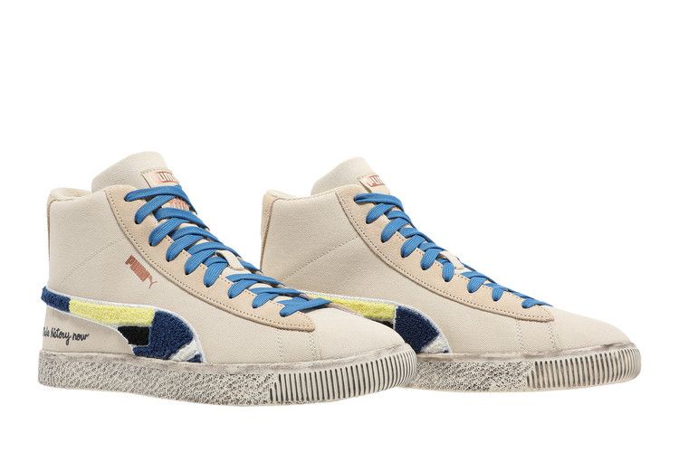 Men's Sneakers Puma Clyde Mid Black Fives Beige/Navy/Black